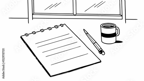 vector illustration of a fountain pen