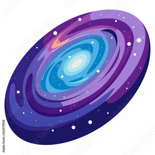Spiral galaxy cosmic nebula space universe stars swirl