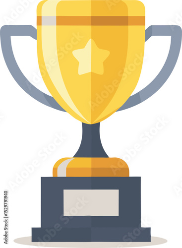 boxing trophy gold silver awards mini vector
