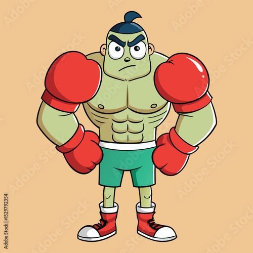 cartoon bulldog with black eye cute but tough vector