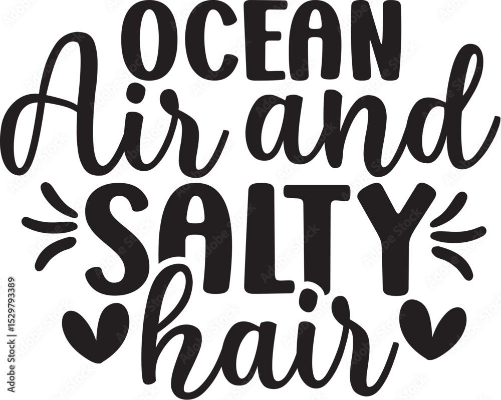 Obraz premium Ocean Air and Salty Hair