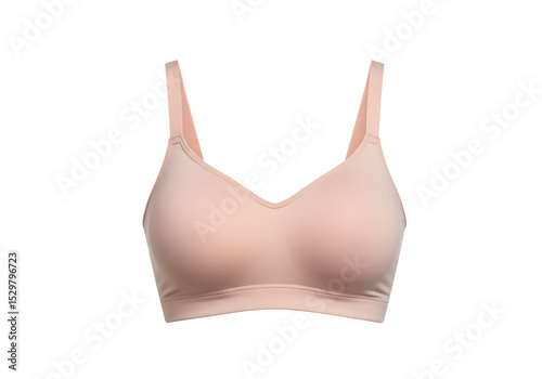 Pastel Pink Maternity Bra Full Coverage isolated on a transparent background