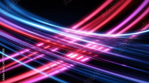 Abstract dynamic lines of light