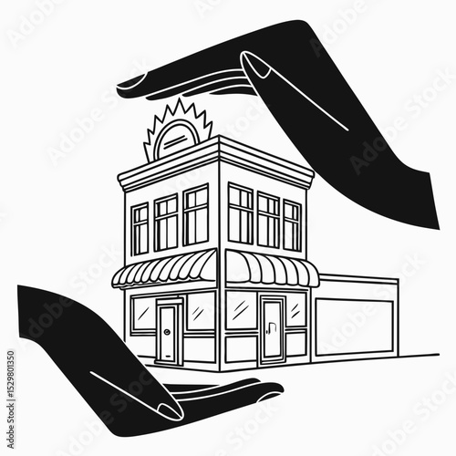 Protecting small business building shop store safety security insurance