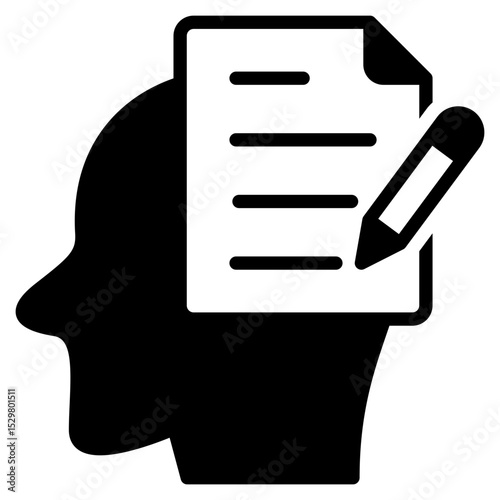 Planning outline mixed icon