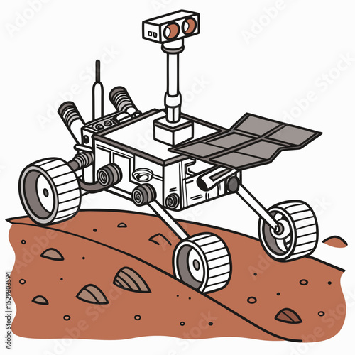 Mars rover exploring red planet surface scientific expedition