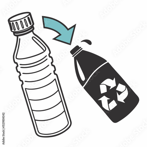 Recycling plastic bottle transformation eco friendly process