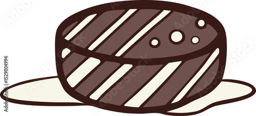 Delicious Chocolate Bar Vector Illustration