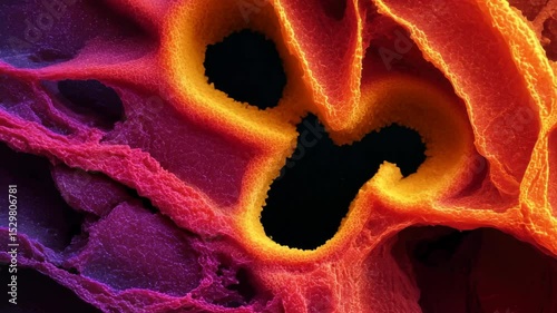 Colorful intricate porous structure