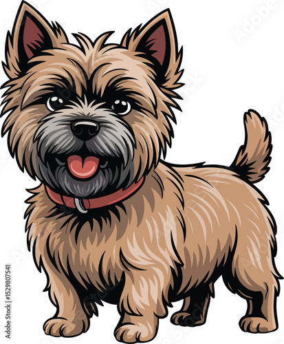 Cute Cairn Terrier Dog Vector