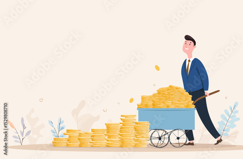 Successful Investor Building Wealth and Achieving Financial Freedom