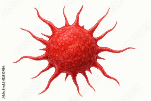Activated Platelet – Clot-Forming Blood Cell. 3D Medical Rendering for Clinical Graphics and Presentations
