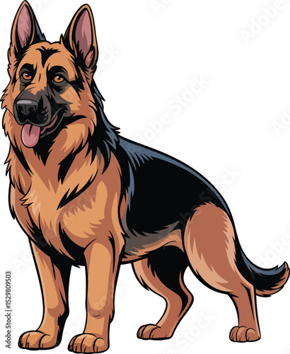  German Shepherd Dog Vector