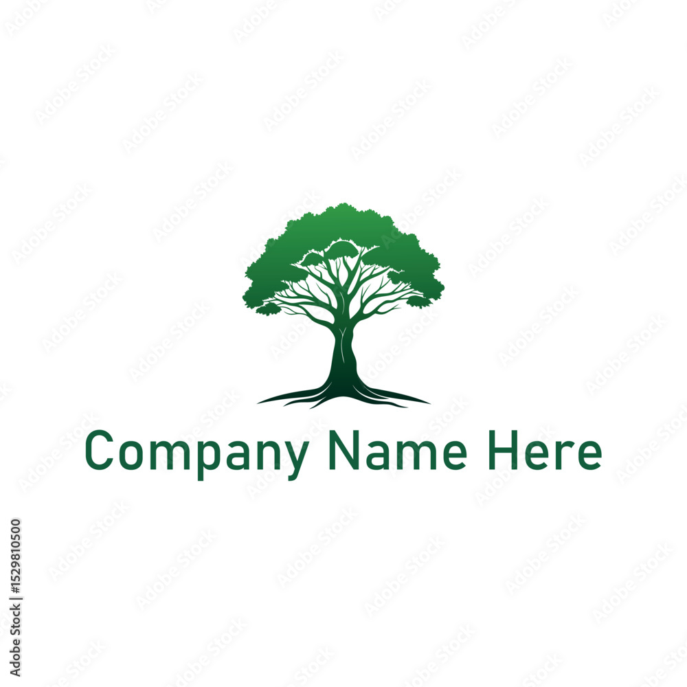 Obraz premium Natural Tree Logo Design