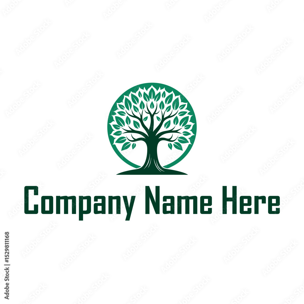 Obraz premium Natural Tree Logo Design