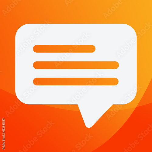 Messaging App Icon: Communication & Text Design
