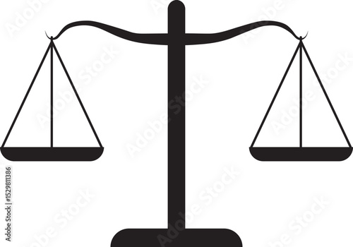 Justice scales vector design.