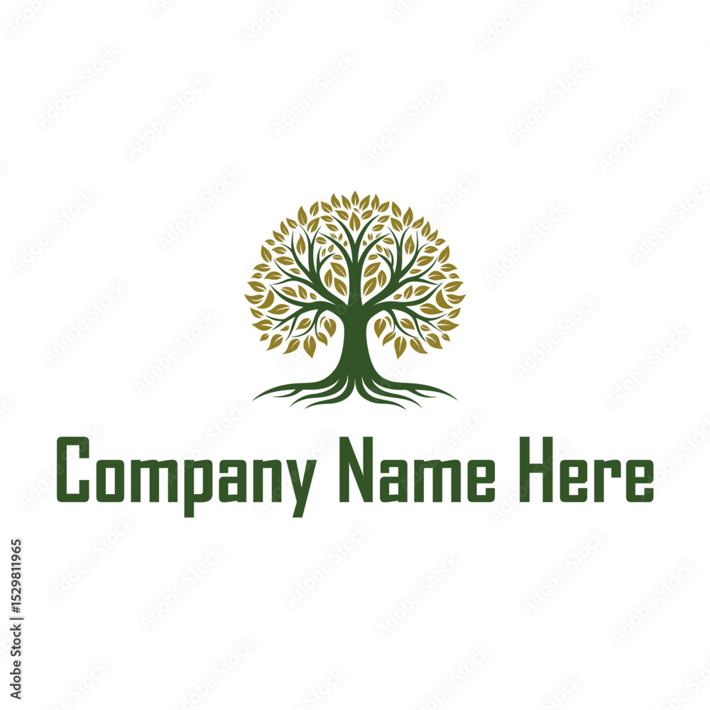 Obraz premium Natural Tree Logo Design