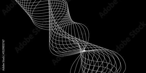 Abstract white background with a glowing abstract waves. Abstract wave element for design. Digital frequency track equalizer, Futuristic background design. Long exposure, Light painting photography.