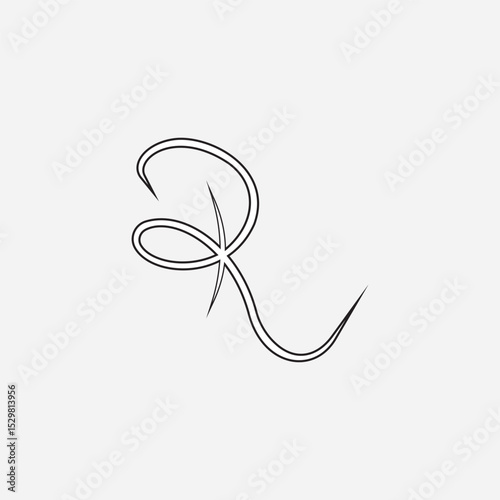 The logo features a bold, modern design centered around the letter "R." The letter is crafted with clean, sharp lines that convey professionalism and confidence.