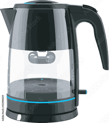 electric kettle isolated on white