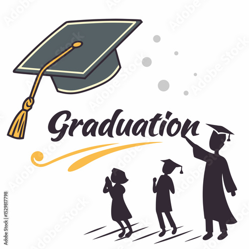 Graduation celebration cap students achievement success future education ceremony