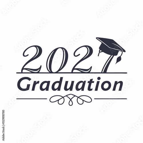 2021 graduation cap design elegant typography