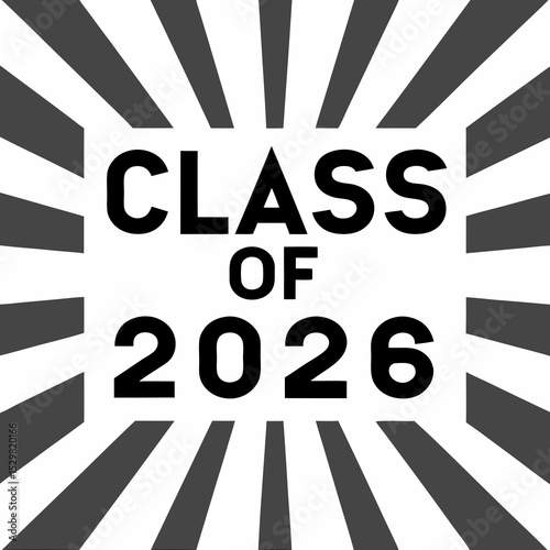 Class of 2026 graduation announcement design template