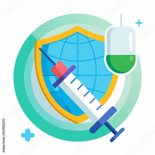 World Polio Day Vaccine Immunization Vector Illustration
