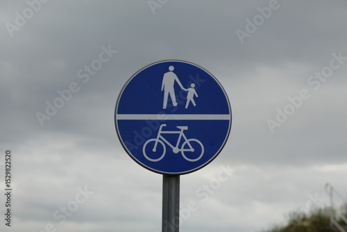 Pedestrian and Bicycle Sign