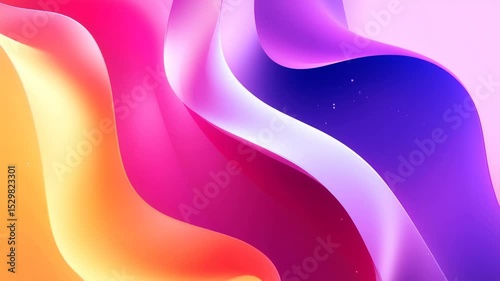Abstract vibrant color waves