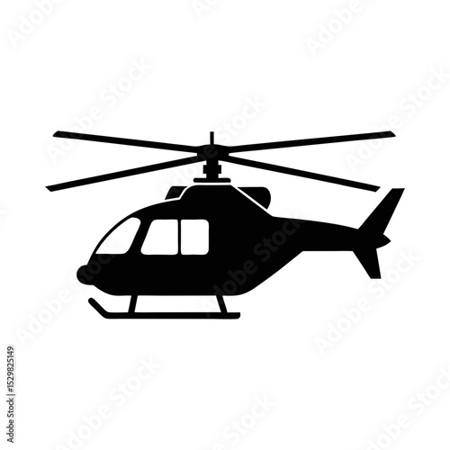 helicopter silhouette stock vector art