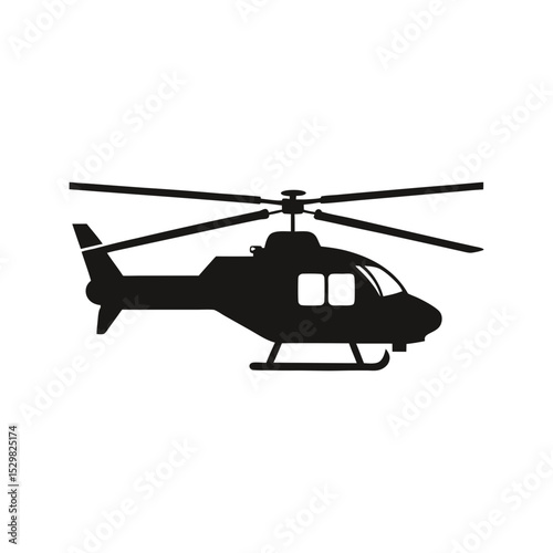 helicopter silhouette stock vector art