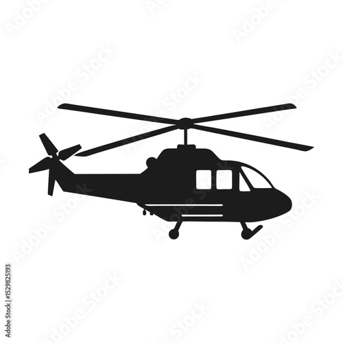 helicopter silhouette stock vector art