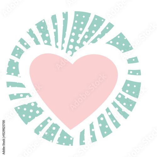 abstract background graphic color grunge burst vector love heart valentines day idea design