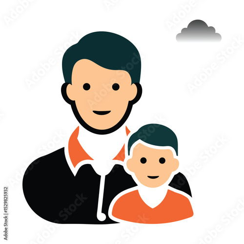 Happy Father's Day, a father with her baby