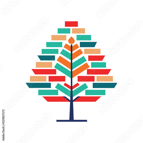 tree made of books vector
