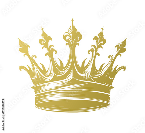 royal crown - sketch brush stroke style (artwork 1)