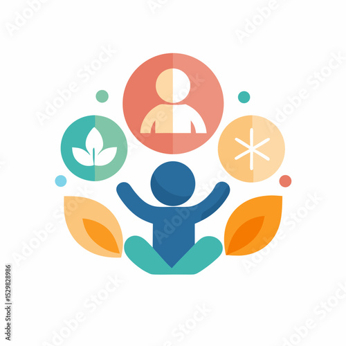 International Dwarfism Awareness Symbol Vector Minimal Icon White Background
