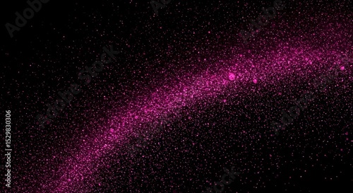 Abstract Background of Pink Glitter Sparkle Shimmer in Dark Space
