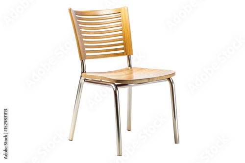 wooden chair isolated on white background 