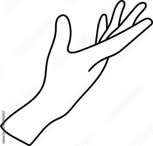 Woman hand sign illustration