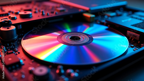 close up of hard disk drive