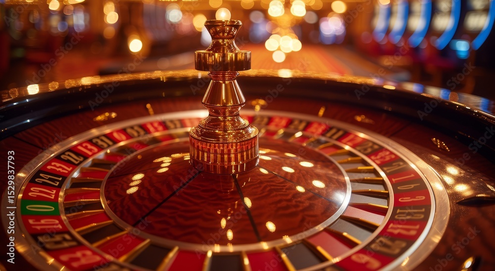 A beautifully crafted roulette wheel sits poised in a luxurious casino environment, embodying the thrill of chance, excitement, and the glamorous appeal of gambling entertainment. A beautifully crafted roulette wheel sits poised in a luxurious casino environment, embodying the thrill of chance, excitement, and the glamorous appeal of gambling entertainment.