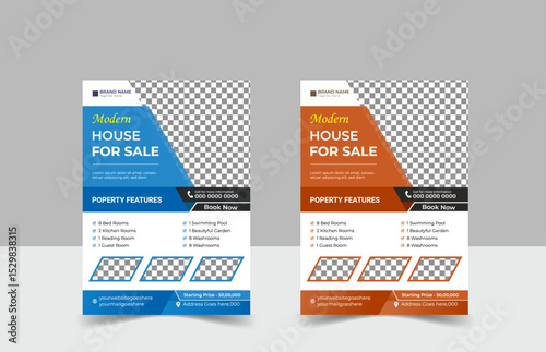 Real estate house and  property sale  flyer Template design, real estate  trending  home sale editable  flyer template, luxury home social media modern poster layout design. 
