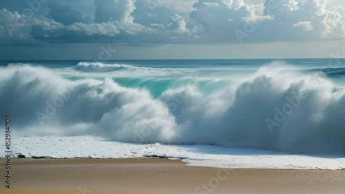 Big Waves Crashing in the Sea: A Summer Adventure Underwater