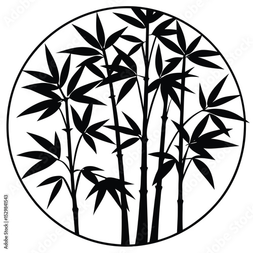 bamboo leaves foreground.eps