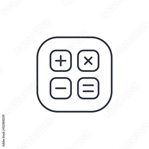 calculator icon. projector Symbol sign for mobile concept and web design. Vector icon, Logo illustration, Vector graphics