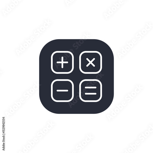 calculator icon. projector Symbol sign for mobile concept and web design. Vector icon, Logo illustration, Vector graphics