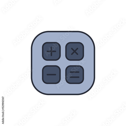 calculator icon. projector Symbol sign for mobile concept and web design. Vector icon, Logo illustration, Vector graphics